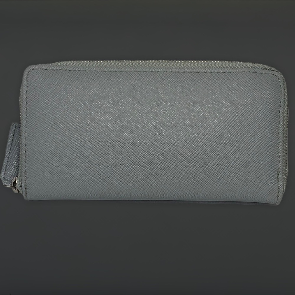 Aeropostale Grey Zip Around Wallet